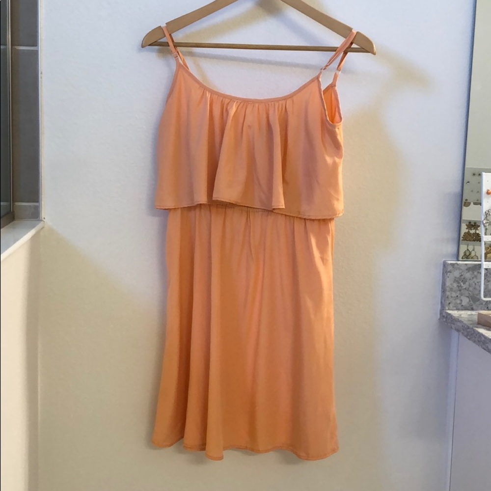 Small Peach spaghetti strap dress